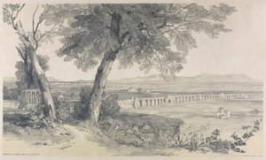 ヴィッラマッテイのローマのカンパーニャ、1841年のローマとその周辺地域の眺め